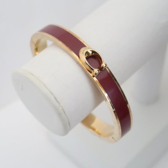 Coach Jewelry - COACH C logo enamel bangle hinge bracelet